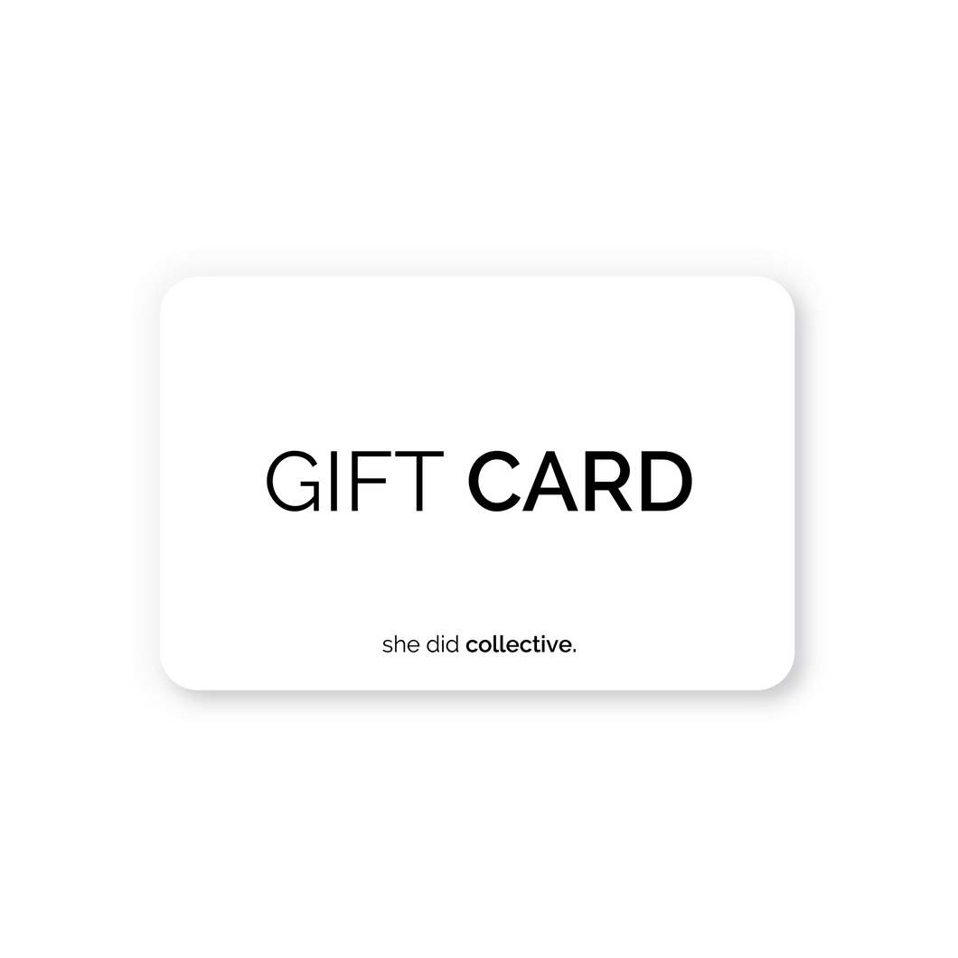 she did collective. gift card